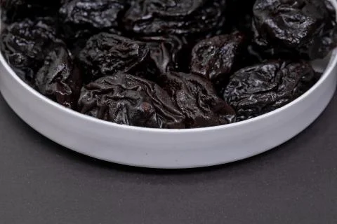 Pitted prunes served Stock Photos