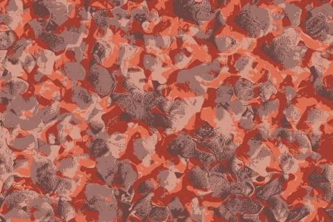 Pitted texture of a glowing charcoal bbq Stock Illustration