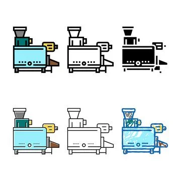 Pitting machine color modern icon vector Illustrazione stock