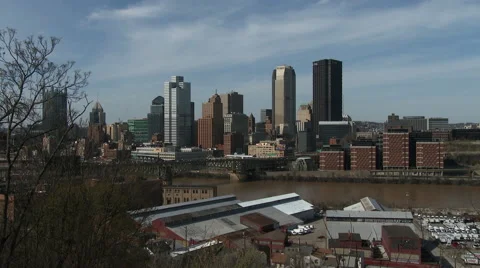 Pittsburg &amp; Monongahela River Stock Footage 49696240