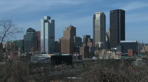 Pittsburg skyline 2 Video stock 49696875