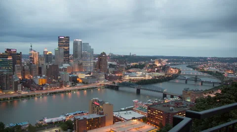 Pittsburg Timelapse  Stock Footage 55680944