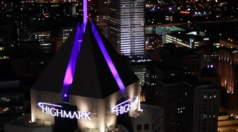 Pittsburgh Aerials Highmark Stock Footage 37279856