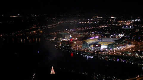 Pittsburgh Aerials Ppg Cu Highmark Heinz Field Stock Footage 37283383