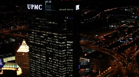 Pittsburgh Aerials UPMC Stock-Footage 37280325