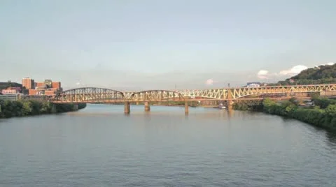 Pittsburgh Bridge 1 Video stock 8989815