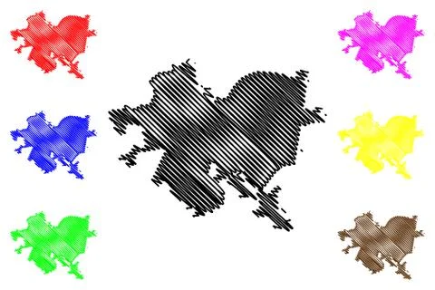 Pittsburgh City map vector Stock Illustration