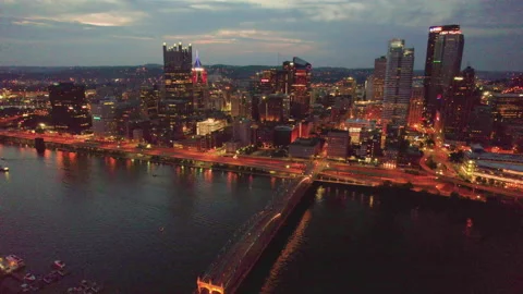 Pittsburgh at Dusk 動画素材 222032215