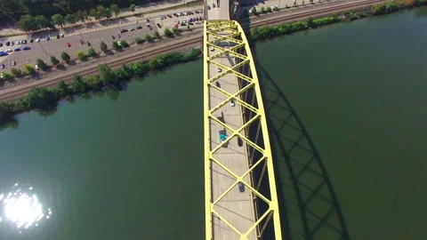 Pittsburgh Liberty Bridge Stock Footage 231899493