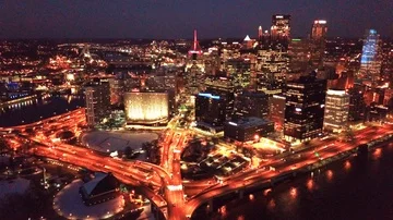 Pittsburgh at Night Vídeo Stock 85899754