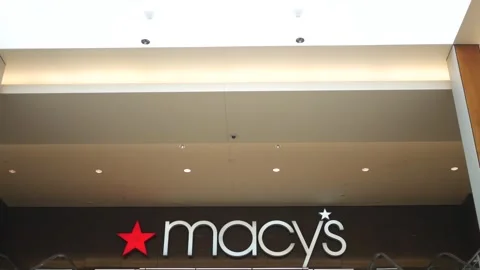 PITTSBURGH PA - Circa September 28 2024 - A Macys Store inside a mall Stock Footage 285980122
