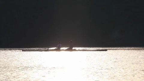 Pittsburgh River - Crew Race Stock Footage 107142595