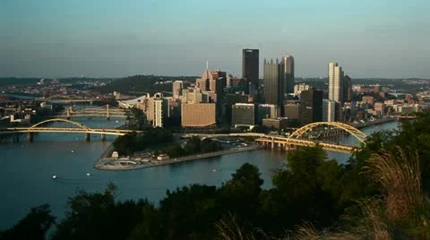 Pittsburgh Skyline 0621 Stock Footage 11508167