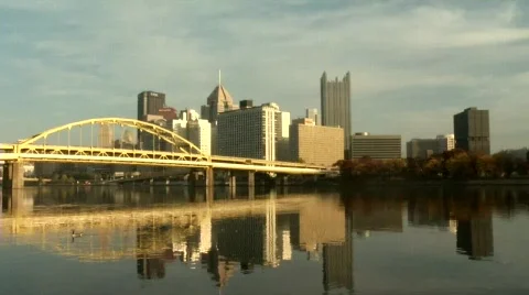 Pittsburgh Skyline Stockbeeldmateriaal 567280