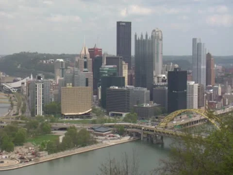 Pittsburgh Skyline Stock Footage 10893601