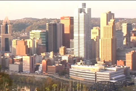 Pittsburgh Skyline Stock Footage 20452021