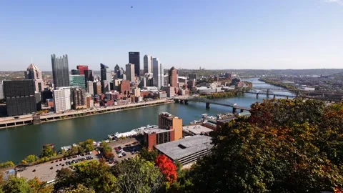 Pittsburgh Skyline Stock Footage 233609367