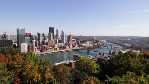 Pittsburgh Skyline Stock Footage 233609784