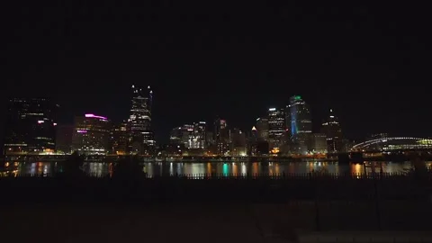 Pittsburgh Skyline Stock Footage 269938684