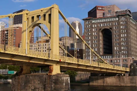 Pittsburgh Skyline NTSC Stock Footage 25912950