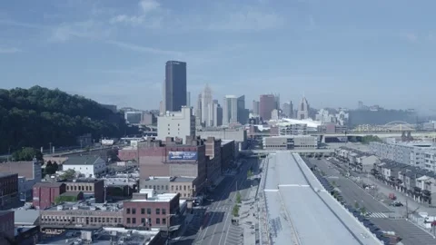 Pittsburgh from the Strip District Stock Footage 155124821