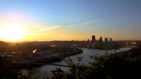 Pittsburgh Sunrise Stock Footage 131541417