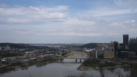 Pittsburgh TIme-lapse Solar Eclipse 2024 Stock Footage 273512704