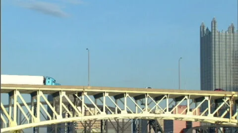 Pittsburgh Traffic 329 Stock Footage 558371