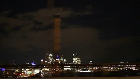 Pittsburgh West End Bridge Traffic Driving Night Video stock 72500690