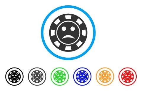 Pity Casino Chip Vector Icon Stock Illustration