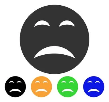 Pity Smiley Vector Icon Stock Illustration