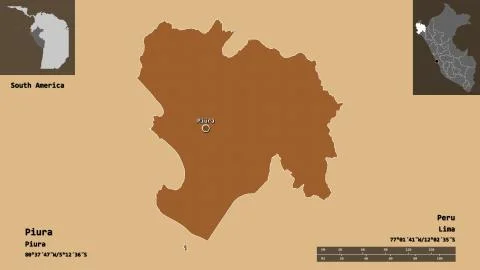 Piura, region of Peru. Previews. Pattern 스톡 일러스트