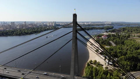Pivnichnyi Bridge Stock-Footage 129881928