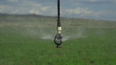 Pivot irrigation system. Agriculture. Stock Footage 155668634