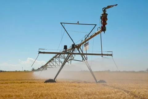 Pivot Irrigation System Stock Photos