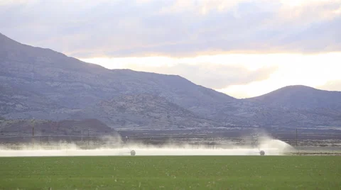 Pivot Irrigation Time Lapse Stock Footage 52225907