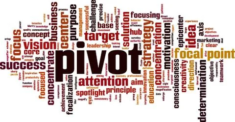 Pivot word cloud Stock Illustration
