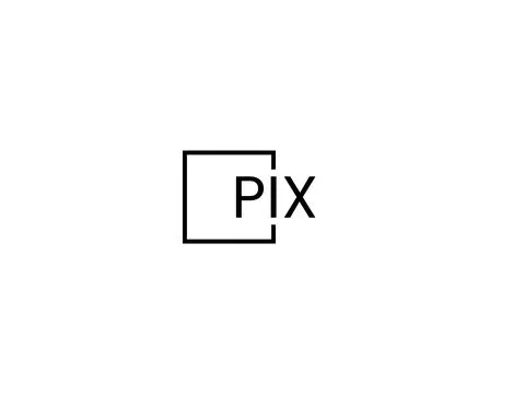 PIX letter initial logo design vector illustration Stock Illustration