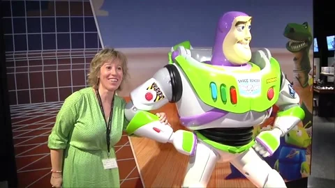 Pixar and its great digital puppet theatre take over City of Arts and Sciences,  Stock Footage 252383519