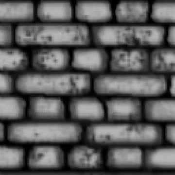Pixel 8 bit drawn colored brick tile square pattern Illustrazione stock