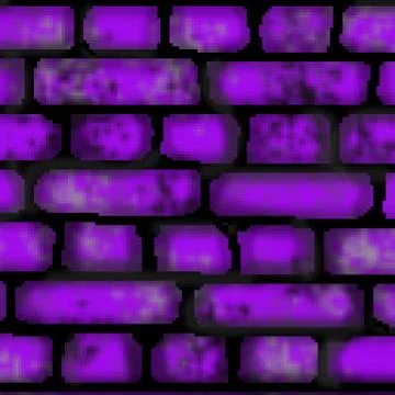 Pixel 8 bit drawn colored brick tile square pattern Stock Illustration