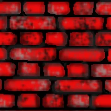 Pixel 8 bit drawn colored brick tile square pattern Stock Illustration