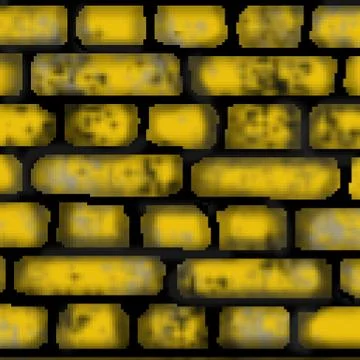 Pixel 8 bit drawn colored brick tile square pattern Illustrazione stock