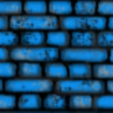 Pixel 8 bit drawn colored brick tile square pattern Illustrazione stock