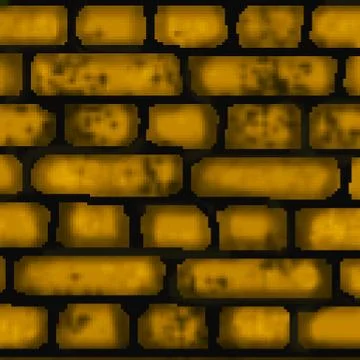 Pixel 8 bit drawn colored brick tile square pattern Stock Illustration