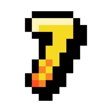 Pixel 8 Bit Number Seven or Numeral Vector Illustration 스톡 일러스트