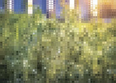 Pixel abstract vector background summer morning Stock Illustration
