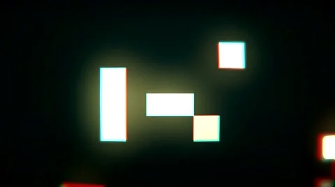 Pixel animation on black background Stock Footage 55307709