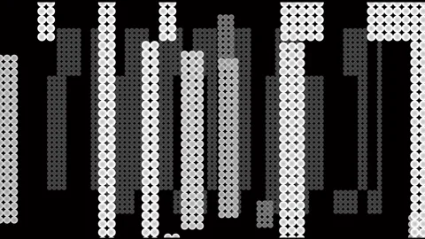 Pixel animation multicolored digital background,geometric of square pattern. 스톡 동영상 265840258