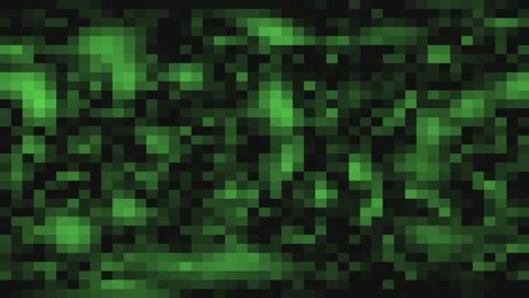 Pixel Art Abstract Glitch Background with Green Tones Stock Footage 325948779